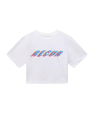 Multi Color Crop T-Shirt_White - Recur,ecur - Modalova