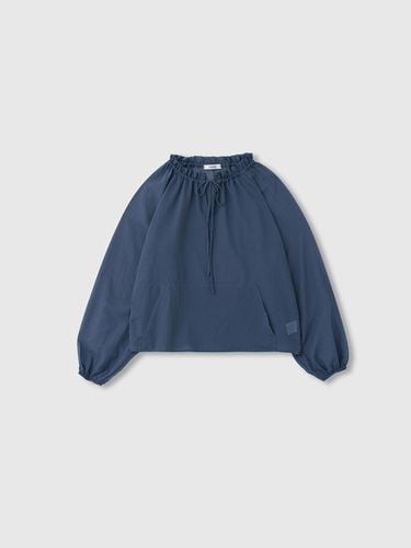 WASHED LIGHT COTTON BLOUSE_NAVY - NIEEH - Modalova