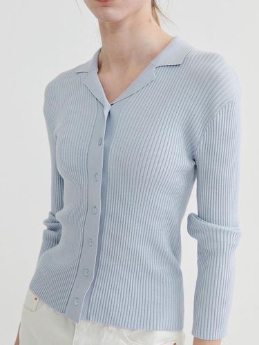 Knit collar cardigan Skyblue - Recur,ecur - Modalova