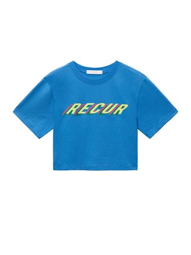 Multi Color Crop T-Shirt_Skyblue - Recur,ecur - Modalova