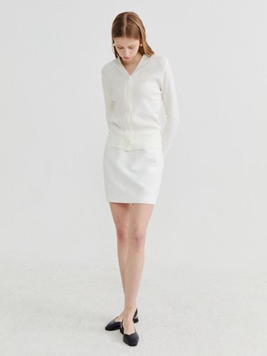 Wool blended cardigan white - Recur,ecur - Modalova