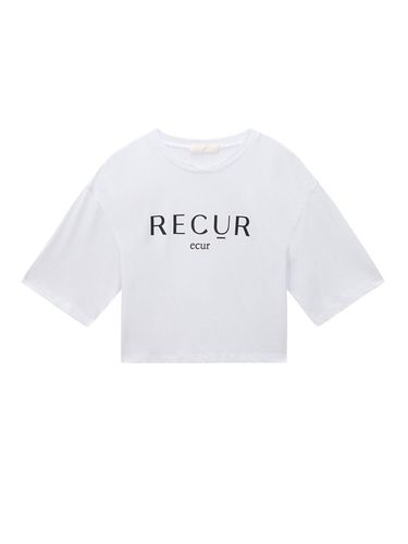 R Crop T-Shirt_White - Recur,ecur - Modalova