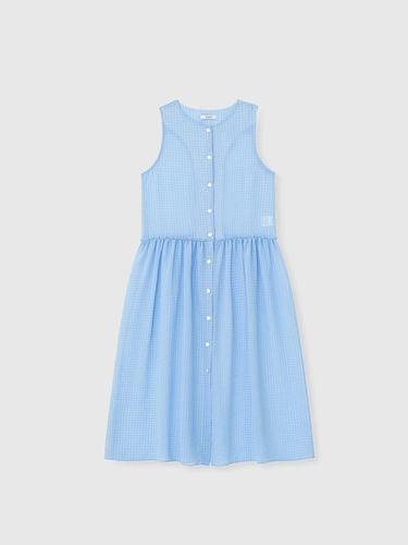 SHEER TARTAN DRESS_BLUE - NIEEH - Modalova