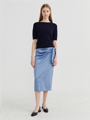 Tulip Wrap Skirt Blue - Recur,ecur - Modalova