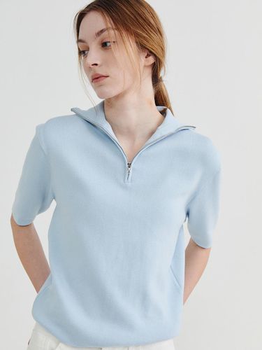 Half Zip-up knit Light blue - Recur,ecur - Modalova