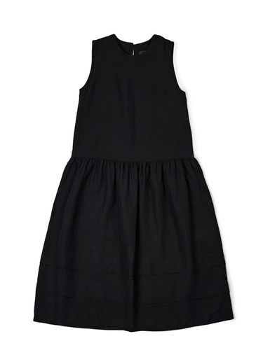 Linen Shirring Dress_Black - Recur,ecur - Modalova