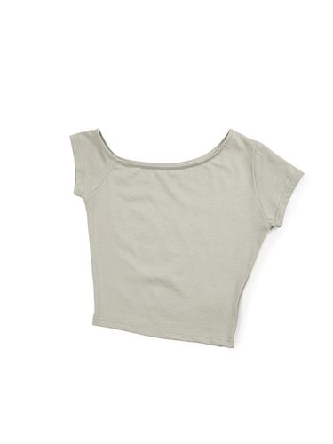 One Shoulder T-Shirt_Khaki - Recur,ecur - Modalova