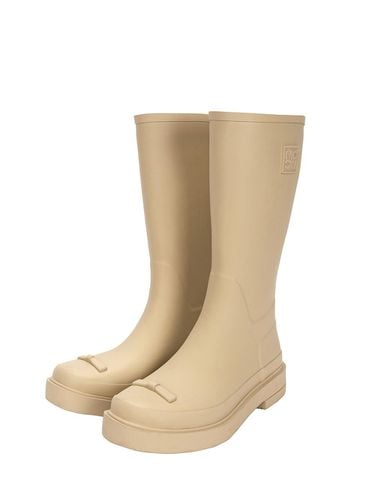 RIBBON RUBBER BOOTS LONG_beige - MARGESHERWOOD - Modalova