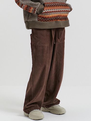 Corduroy Washed Twins Pants (Brown) - DNSR - Modalova