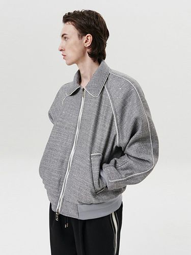 Line Spangled Varsity Jacket (Grey) - DNSR - Modalova