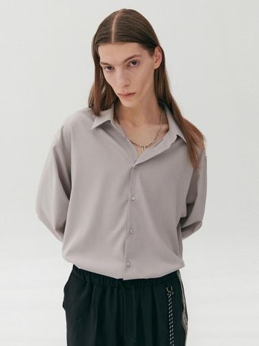 Cool Fake Linen Shirt (Greyish Beige) - DNSR - Modalova