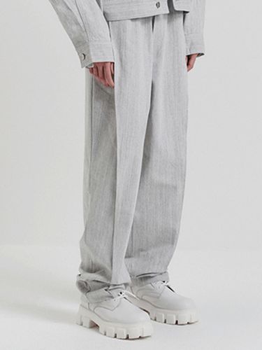 Contrast denim side tuck pants - DNSR - Modalova