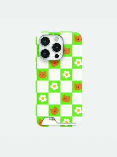 Checkerboard daisy [card storage phone case] - theninemall - Modalova