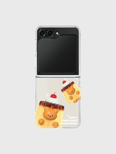 Pudding Z-flip clear hard case - theninemall - Modalova