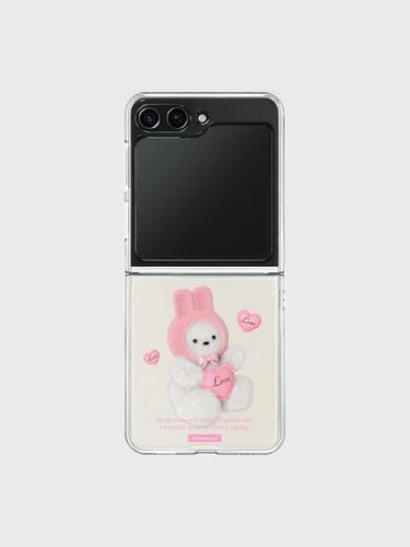 Bunny ppy Z flip clear hard case - theninemall - Modalova