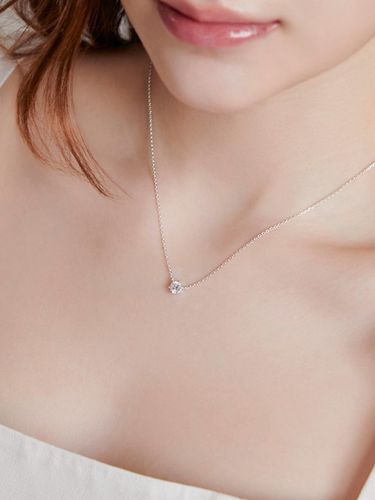 Gemma 925 Silver Necklace (3Color) - dmoment - Modalova