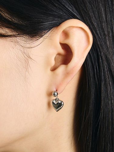 Rinked heart earrings - SCALETTO - Modalova