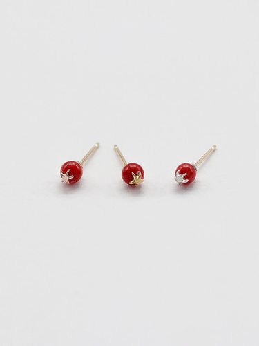 K POST] Mini gemstone earrings - OR D`OR - Modalova