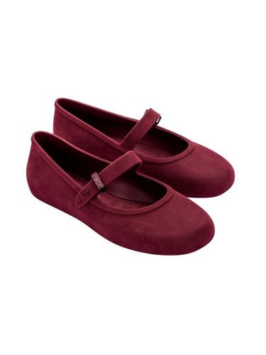 Woman Soft Ballerina Velvet Burgundy - Melissa - Modalova