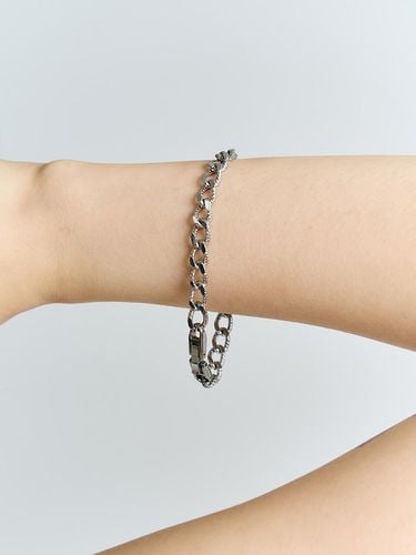 Wrinkled chain Sugical steel Bracelet - SCALETTO - Modalova