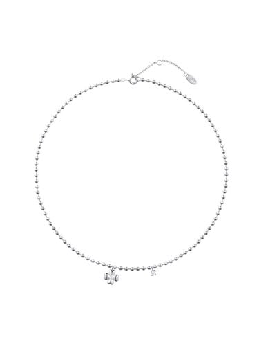 Silver Clover Necklace RA24C25J - ROSEMONT - Modalova