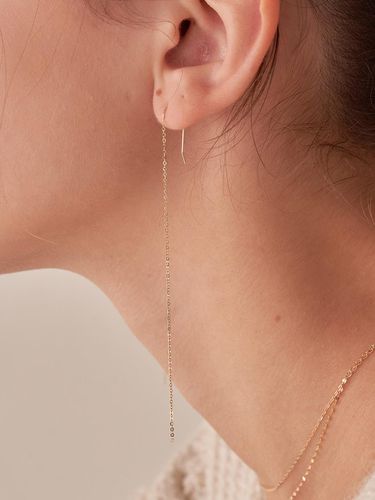 K] Long chain drop earrings - OR D`OR - Modalova