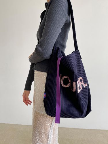 Spangle shoulder bag. corduroy - JOUER - Modalova