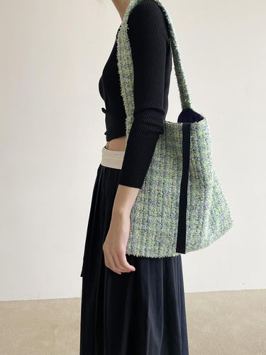 Spring Tweed Padded Shoulder Bag - JOUER - Modalova