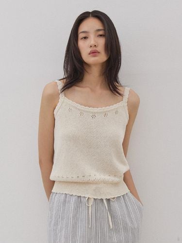 EYELET KNIT SLEEVELESS (3colors) - MangoManyPlease - Modalova