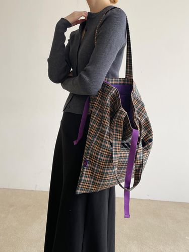 Autumn Check Basic Bag. Pink - JOUER - Modalova