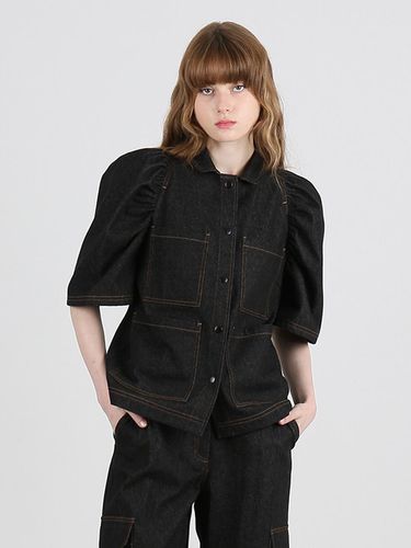 JUNE Denim Jacket - Black - GAYEON LEE - Modalova