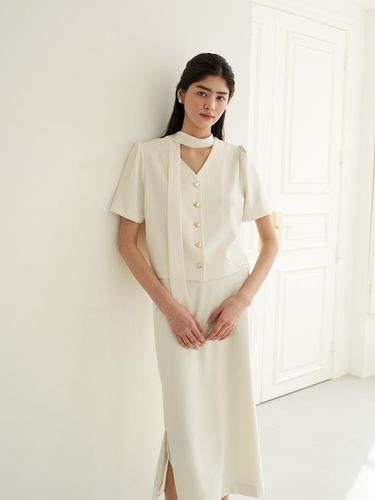 ROMAN BLOUSE_WHITE - flove - Modalova