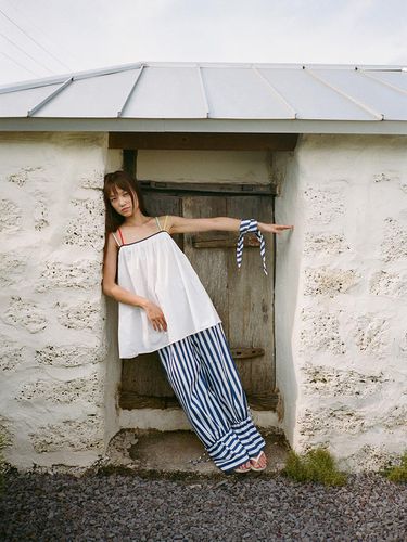 AMALFI Trousers - Blue Stripe - GAYEON LEE - Modalova