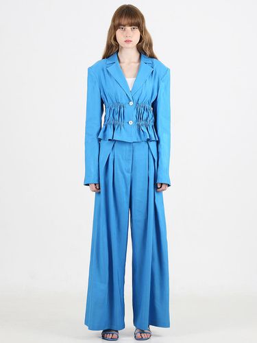 TAVI Wide Trousers - Cerulean Blue - GAYEON LEE - Modalova