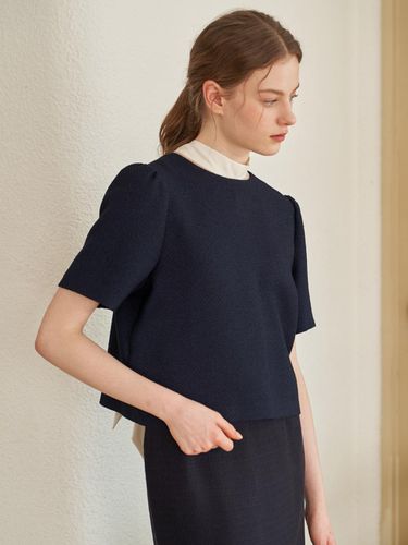 ROMAN BLOUSE_NAVY - flove - Modalova