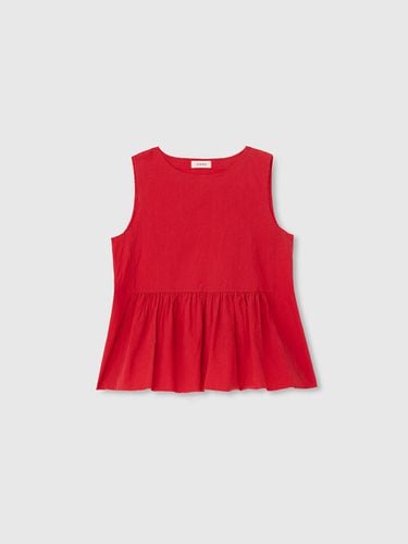 WASHED COTTON SLEEVELESS_RED - NIEEH - Modalova