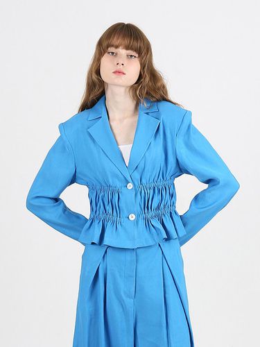 ELOY Crop Jacket - Cerulean Blue - GAYEON LEE - Modalova