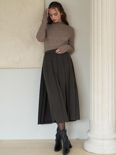 PLEATS 2-WAY SKIRT_BR - flove - Modalova