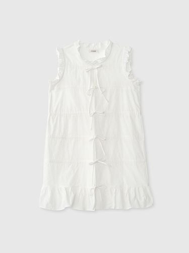 RIBBON TIE DRESS_WHITE - NIEEH - Modalova