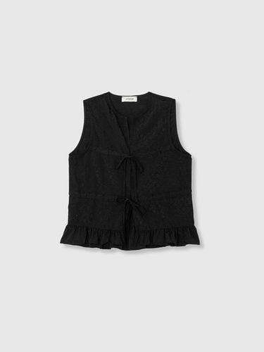 SILKY ROSE SLEEVELESS_BLACK - NIEEH - Modalova