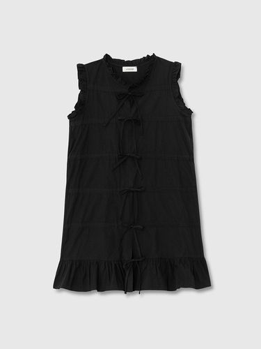 RIBBON TIE DRESS_BLACK - NIEEH - Modalova