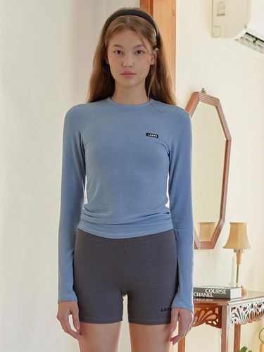 Soft wool touch long sleeve T-shirt (5 colors) - lazyz - Modalova