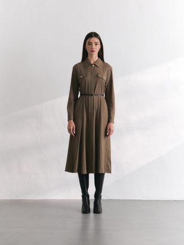 Trench Belt dress [Brown] - BRILLE MONTHS - Modalova