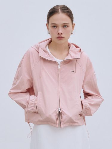 Hooded Track Top Zip-Up Jacket (PINK) - TRWA - Modalova