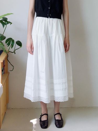 Simone Midi Skirt_White - TRWA - Modalova