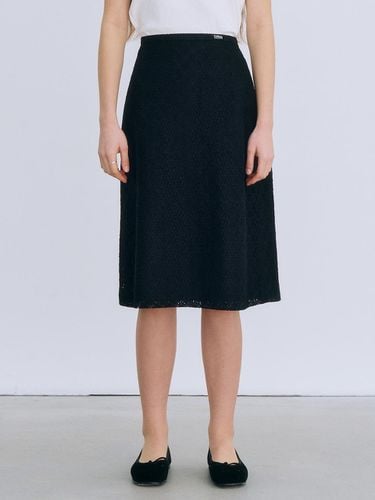 Marie Lace Midi Skirt_Black - TRWA - Modalova