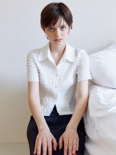 Wrinkle Half Shirt_White - TRWA - Modalova