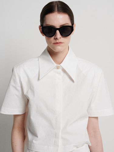 White Cotton Boxy Shirts - LEGERE - Modalova