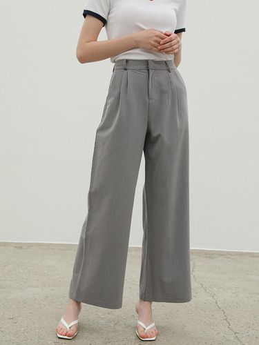 Twotuck Wide Slacks_Gray - HYBERNAT - Modalova