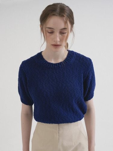 Round Cotton Slavic Knit (Deep_blue) - VLETI - Modalova